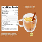 SAYSO Hot Toddy Cocktail Tea Bags - Infuses with Cold Water, Premium Craft with Honey, Cinnamon, Crystallized Lemon & Clove | Organic, Certified Gluten-free, Non-GMO| 35 calories, 8g sugar - 8 count