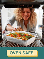 50 Pack 8x6 Disposable Aluminum Pans with Lids Aluminum-Foil-Pans-Tin-Foil-Baking-Pans-Tin-Trays-Food-To-Go-Containers-for-Meal-Prep-Cooking-Roasting-Heating-Takeout