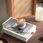 4-Oz Ceramic Espresso Cups Set - Multi-Color, Handle-Free Design for Home & Cafe | Dishwasher-Safe Stoneware Cups (Kiln turning purple, 2)