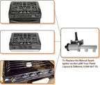3 Outlet Rotary Piezo Ignitor Spark Generator Replacement Parts with 3 Wires, Piezo Ignitor Kit for Atwood, Suburban, Wedgewood, Dometic, Magic Chef Garystone 3-Burner RV Range Stove Oven