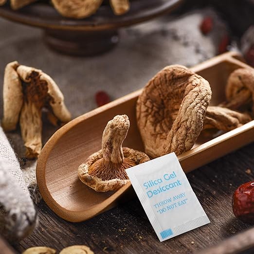 2 Gram [120 Packets] Silica Gel Packs for Moisture Absorbing, Desiccant Dehumidifier Bags for Spices Jewelry Shoes Boxes Electronics Storage, Food Safe