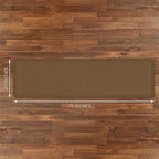 GelPro NewLife Designer Comfort Ergo-Foam Anti-Fatigue Kitchen Floor Mat, 20" x 72", Grasscloth Khaki