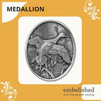 Heritage Pewter Pintail Duck Double Old Fashion | Double Rocks Glass 14 OZ for Liquor | Expertly Crafted Pewter Glass