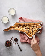 North Carolina Shaped Baking Dish Serving Platter or Decorative Tray Charming Porcelain Bakeware Oven Microwave and Dishwasher Safe