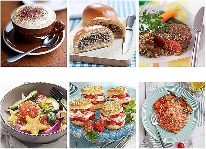 IKXO 24 Pieces Black Silverware Set, Black Flatware Set, Food-Grade Stainless Steel Cutlery Set for 6, Tableware Eating Utensils, Mirror Finished, Dishwasher Safe