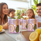 Liacere Plastic Drinking Glasses (Set of 12) 14 oz Purple Plastic Glasses Colors，Kitchen Water Glasses Cup, Bar Tumbler Glassware Set for Beer, Juice, Cocktail, Whiskey, Milk