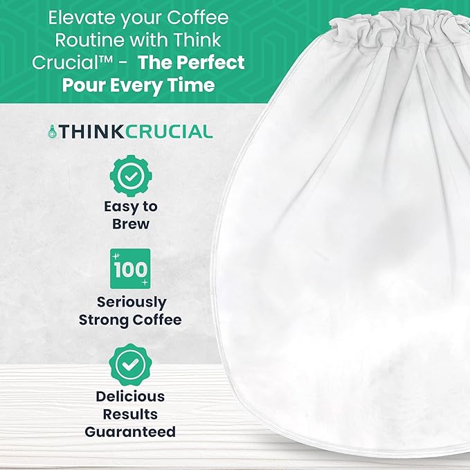 1 Replacement Strainer Bag Compatible With Toddy« Cold Brew System 5 Gallon Commercial Brewers, Washable & Reusable (1 Pack) - by Think Crucial