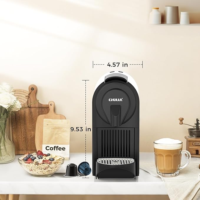 CHULUX Mini Espresso Pod Machine for NS Original Capsule, 20 Bar Single Serve Expresso Coffee Maker, 1400W