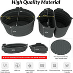 PREMIUM QUALITY: Tasmai 3 Pack, Crock pot liners, 4-8 Quart Slow Cooker Liners, Reusable Silicone crockpot liner, Crockpot liner, Crock pot divider, Crockpot divider insert (4-4.5 Quart (Gray))