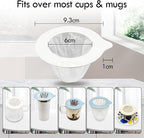 Portable Pour Over Coffee Dripper Reusable Coffee Filters Pour Over Coffee Maker for Camping Coffee, Travel Coffee Maker (50, white)