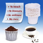 600 Count Disposable Paper Coffee Filters,Compatible with Keurig 1.0 and 2.0 Single Serve Brewers