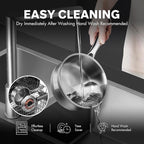 1 Quart Stainless Steel Saucepan with Lid, 6 Inch Hybrid Nonstick Sauce Pan,Small Cooking Pots,PFAS PFOA PTFE Free,Stay-Cool Handle, Dishwasher-Friendly, Oven-Safe,Compatible with All Cooktops