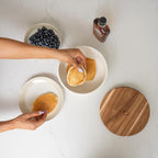 Authentic Wood and Ceramic Tortilla Warmer - Tortilla Holder with Lid - Bread Warmer - Pancake Holder- Roti Box - 8.5 Inches