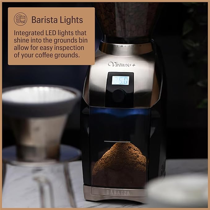 Baratza Virtuoso+ Coffee Grinder ZCG587BLK, Black