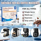 DERDUFT Coffee Machine Cleaner Descaler Tablets 24 Pack, Coffee Maker Cleane, for Espresso Machine Cleaning Tabs, Descaling Solution for Coffee Pot Maker