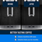 Essential Values Descaling Solution Compatible with De Longhi - Coffee Descaler - Coffee Maker Cleaner - Kettle, Espresso Machine Cleaning - 12 Month Supply 2-Pack