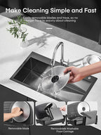 FOHERE Electric Meat Slicer 200W Deli Slicer for Home with Removable Two 7.5” Blades, 0-15mm Precision Thickness Adjustment Knob Cut Deli Food, Meat Ham Bread Fruit, Include Food Carriage, Black