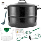 Canning Pot, 21.5QT Water Bath Canning Pot with Rack and Lid, Stainless Steel Canning Rack, Canning Starter Kit for Beginner, for Home, by Kendane.