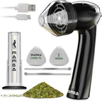 Mamba Loader XL 2g Black USB Electric Herb Grinder. Small Portable Metal Herbal Machine & Spice Mill for the Kitchen
