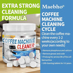 100-Tabs Coffee Maker Cleaner Tablets,Espresso Coffee Machine Descaler Cleaning Tablets Compatible with Keurig, Ninja, Breville, Delonghi, Nespresso, Miele - Deep Descaling & Cleaning
