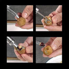 Longans Pears Corer,Stainless Steel Handheld Longan Corer,Portable Vegetable Core Remover,Cherry Core Removal Tool,Fruit And Peeler,Handheld For Lychee,Cherry,Corers and Pitters