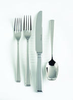 Fortessa Scalini 18/10 Stainless Steel Flatware, 5 Piece Place Setting, Service for 1