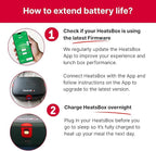 Go Cordless Electric Lunch Box 100W | Rechargeable Self Heating Container | App Control | 3.9 cups Battery Operated Food Warmer for Adults | Car, Truck, Office, Travel | 5V,12V,24V,110V