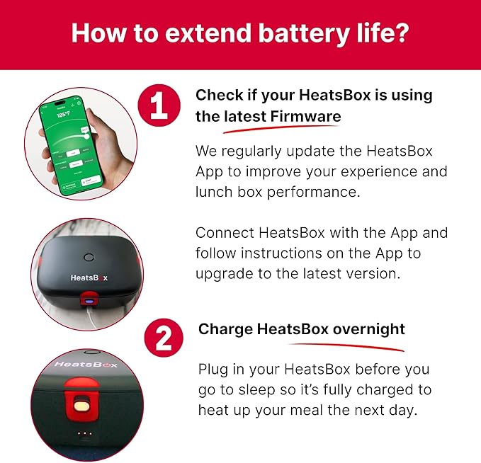 Go Cordless Electric Lunch Box 100W | Rechargeable Self Heating Container | App Control | 3.9 cups Battery Operated Food Warmer for Adults | Car, Truck, Office, Travel | 5V,12V,24V,110V