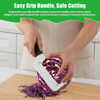 Cabbage Chopper Shredder Quick & Safe Coleslaw Grater for Salad, Sauerkraut Effortless Meal Prep （1 Pack）