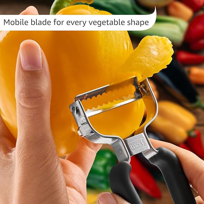 Lurch Germany Super Y Peeler 5.1 x 2.3 Inches / 13 cm x 6 cm - Black