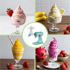 Dairy Free Ice Cream Maker Attachment for KitchenAid Stand Mixer, Frozen Yogurt and Sorbet Maker, Soft Serve Dessert Machine, Dishwasher Safe for Kitchen aid Ice Cream Attachment