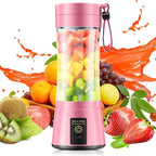 Portable Blender Make Shakes and Smoothies - USB Rechargeable Personal Size Mini Blender Freshly Squeezed, 380Ml BPA Free Travel Cup in Picnic/Office/Gym