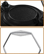 Fire Beauty Humidifying Iron Kettle，Stove Humidifier，Wood Stove Kettle，Cast Iron，Chrome handle