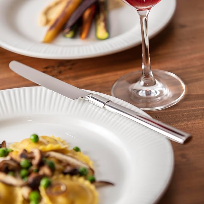 Fortessa Lloyd 18/10 Stainless Steel, 60 Piece Flatware Set (Service for 12), Silver