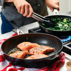 KitchenAid Hard Anodized Nonstick Frying Pans/Skillet Set, 8.25 Inch and 10 Inch, Onyx Black