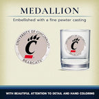 Heritage Pewter Cincinnati Double Old Fashion | Double Rocks Glass 14 OZ for Liquor | Expertly Crafted Pewter Glass