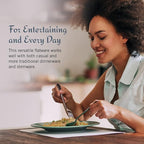 Mikasa Satin Loft 65-Piece Flatware Set for 12, 18/10 Stainless Steel Silverware with Forks, Knives, Spoons, and Serving Utensils, Durable and Elegant Design