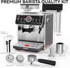 TEM650 Espresso Machine,Coffee Maker 20 Bar High Press Extraction- with 15 Grind Setting & Dual Heating System, 2.7L Detachable Wanter Tank, Separate Hot Water Spout- Cup Warmer Function