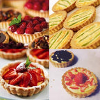 Mini Tart Pans, Nonstick 4 Inch Mini Quiche Pan Removable Bottom Tart Pan Set of 6 (4-Inch)