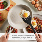 KitchenAid Hard Anodized Ceramic 9-Piece Nonstick Cookware Set – Includes Fry Pans, Saucepan, Stockpot, Durable, Even Heating, Oven Safe to 500°F, Pistachio