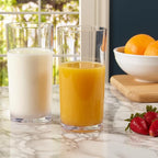 US Acrylic Classic Clear Plastic Reusable Drinking Glasses (Set of 6) 24oz Iced-Tea Cups | BPA-Free Tumblers, Made in USA | Top-Rack Dishwasher Safe