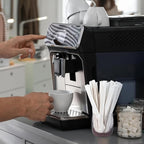 2200 Pcs Individually Wrapped Wooden Coffee Stirrers 5.5 Inch Disposable Cocktail Stir Sticks Wood Round End Stirrers for Hot Drinks Home Office Restaurant Bar