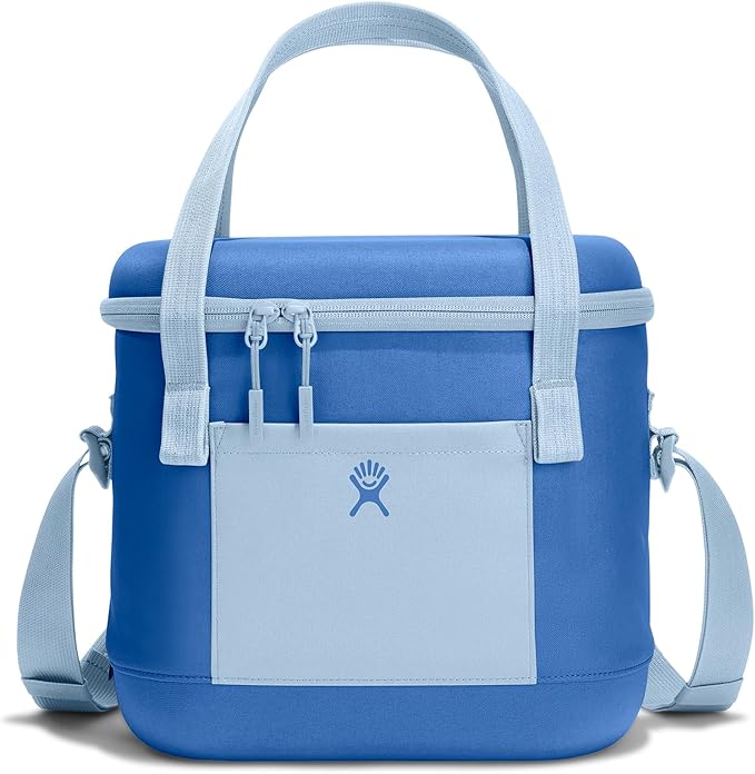 Hydro Flask Cooler Bag - Insulated Soft Lunch Bag - 12 L Capacity in Cascade and Surf Blue