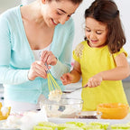 HOTEC 4 Pieces Silicone Whisks Set, Wire Balloon Whisks Egg Beater, Non-slip Handle Whisk for Non-stick Cookware Perfect for Cooking, Stirring, Beating and Blending (Multicolor)