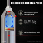 Stainless Steel Meat Injector Syringe Kit with 4 Marinade Needles for BBQ Grill Smoker, 2-oz Large Capacity, Both Paper User Manual and E-Book Recipe