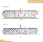 Maison d' Hermine Paradise Island 100% Cotton Easter Double Oven Glove with Loop Heat Resistant for BBQ | Cooking | Baking | Grilling | Microwave | Barbecue | Spring/Summer (7.5 Inch by 35 Inch)