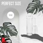 Collins Slim Water Beverage Glasses, 10 Ounce - Set of 6