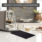 Bar Mat for Cocktail and Coffee Bar 6" x 12" Rubber Bar Service Spill Mat for Cocktail Bartender Coffee Bar or Countertop Mats Glass Drying Mat