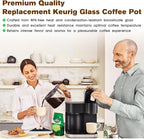 Coffee Maker 12-Cup Glass Coffee Pot Replacement Keurig K-Duo 5100 Single Serve K-Cup Pod & Carafe Coffee Maker (NOT Fit Other Keurig K-Duo Carafe Replacement)