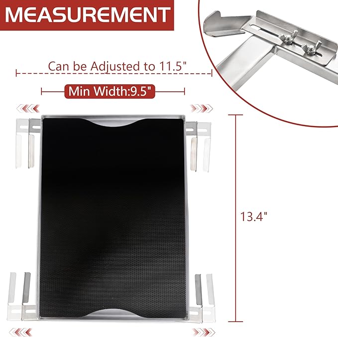 Stove Top Griddle for Nexgrill Gas Grill Side Burner Glass Cooking Pan Insert for Weber Charbroil Napoleon Flattop Plate Adjustable Electric Grills Replacement Outdoor Camp Camping Part